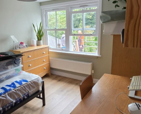 Bedroom 5, new dormer windows